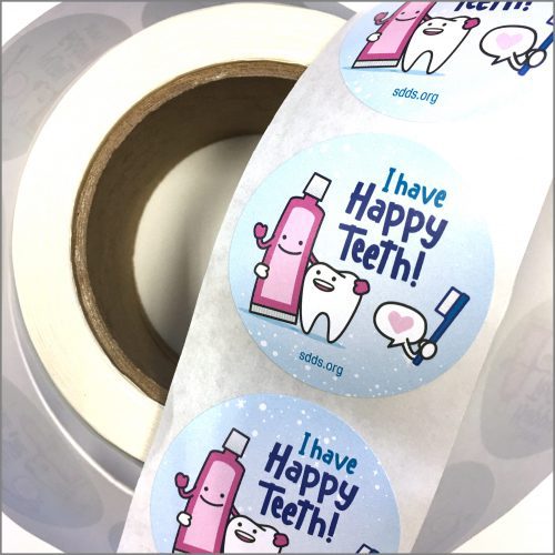Happy Teeth Sticker Rolls